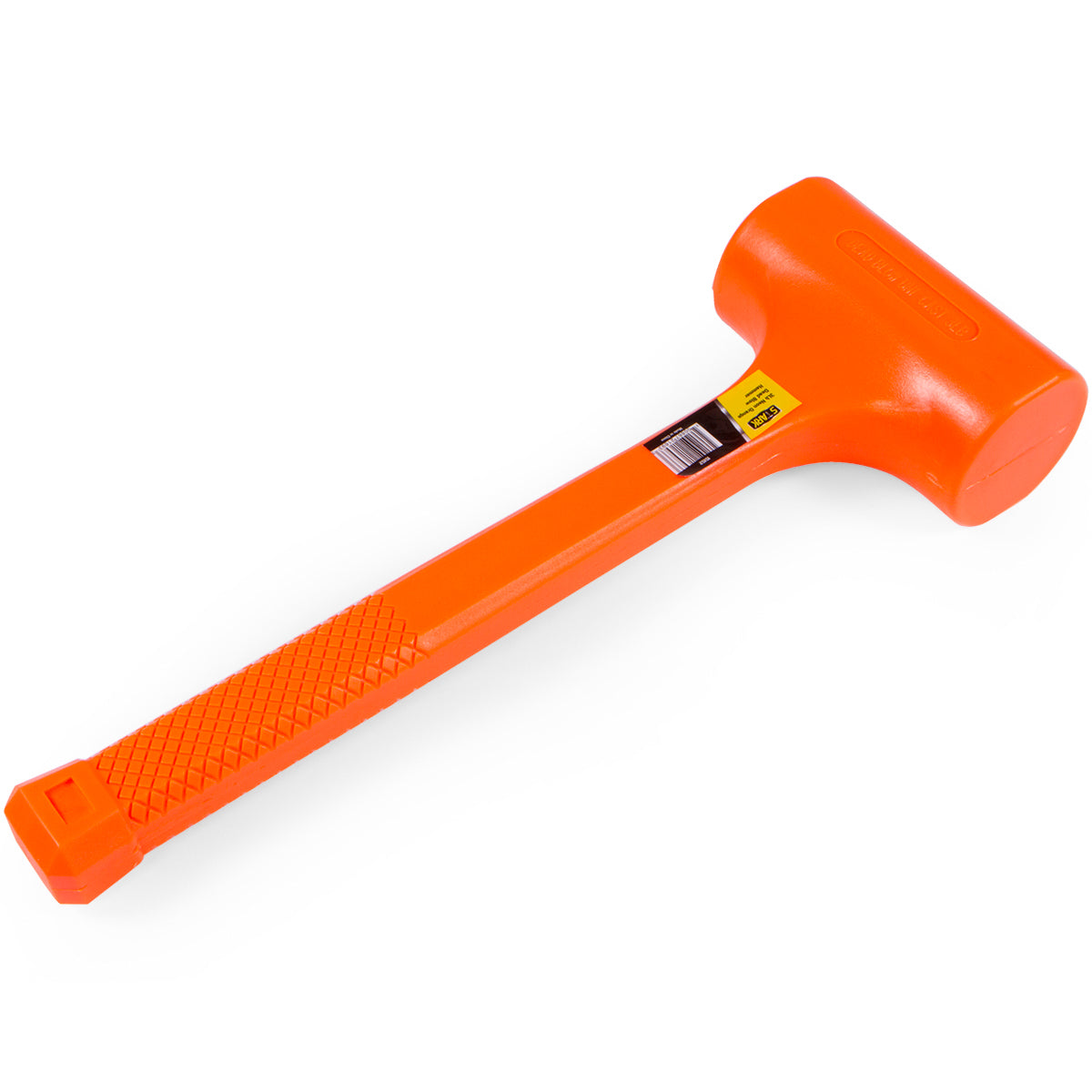 Stark USA 15152 3lb Dead Blow Hammer Mallet Plastic Neon Orange 11-3/4" non spark