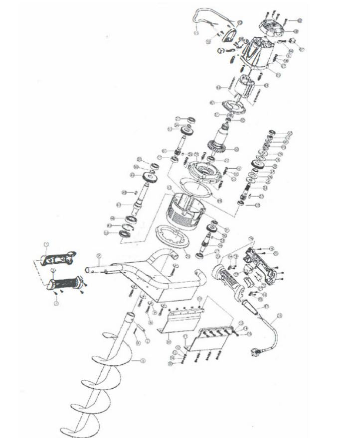 85060 Electric Post Hole Digger PARTS LISTING