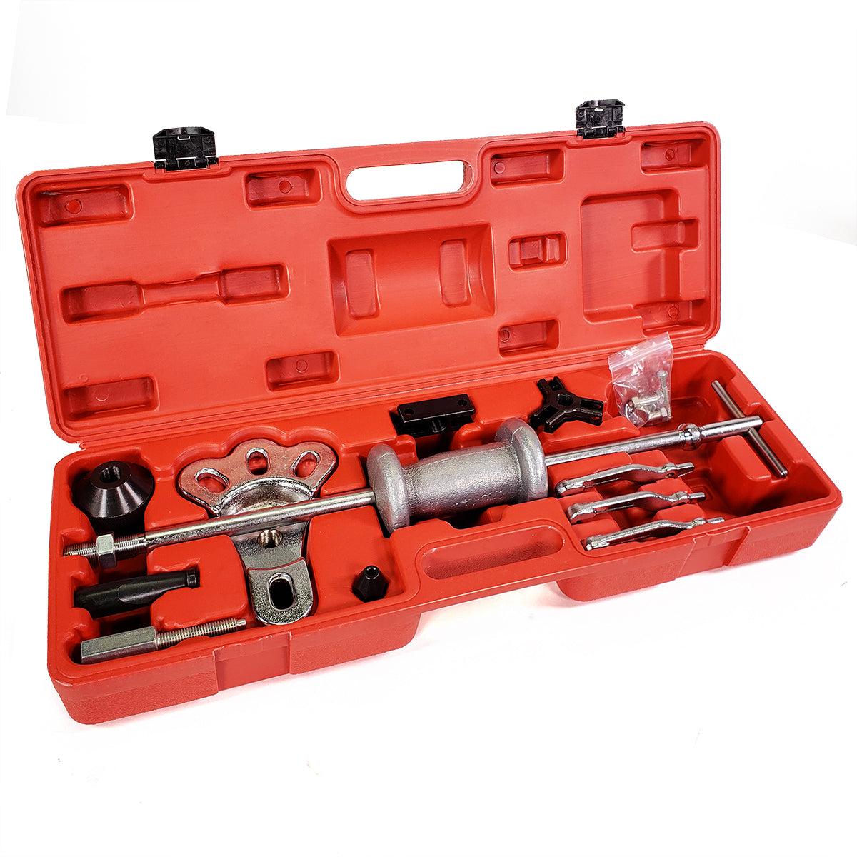 XtremepowerUS Slide Hammer Axle Jaw Puller Tool Kit 8 Way Internal External