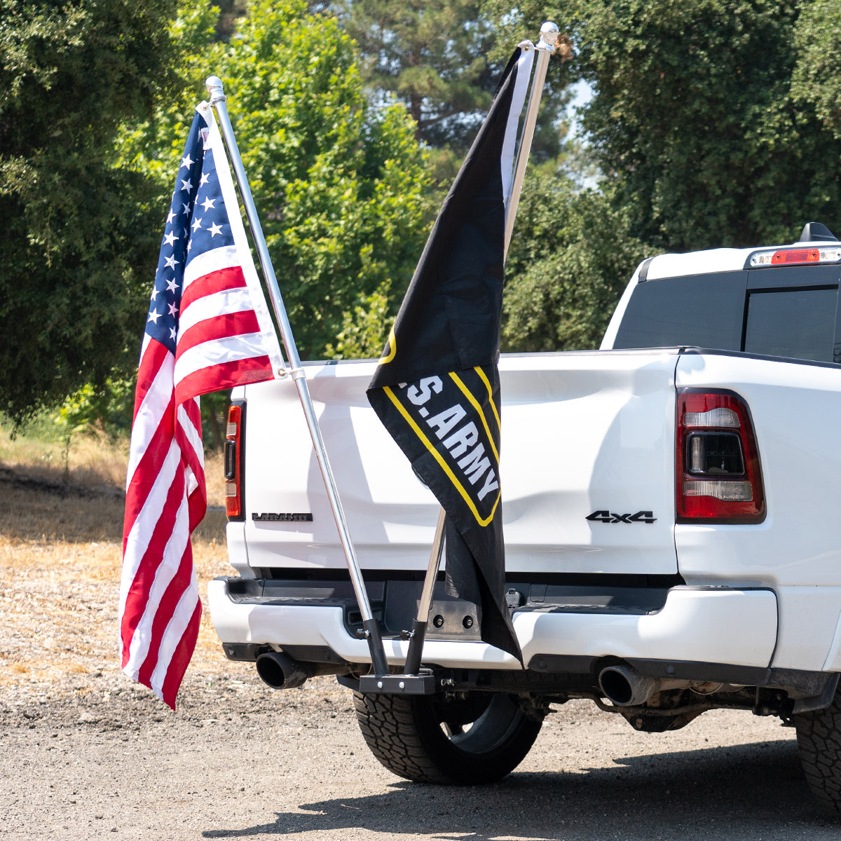 Hitch Mount Flag Pole Holder Bracket For 2'' Trailer Truck Receivers Travel