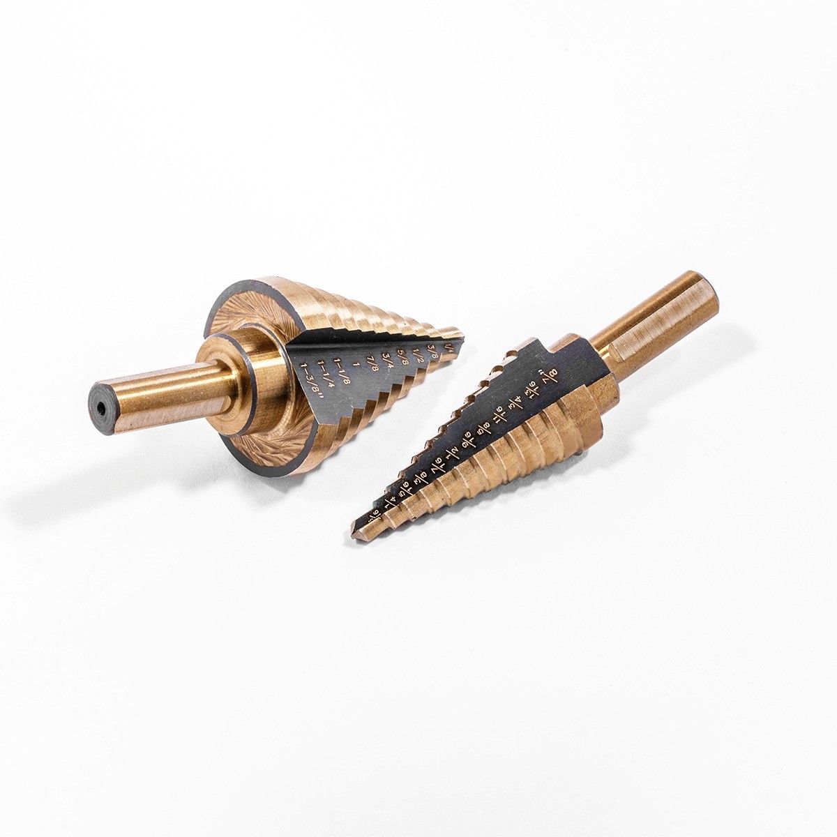 Stark USA 31011 5pc PRO Titanium Step HSS Polished Drill Bit Set