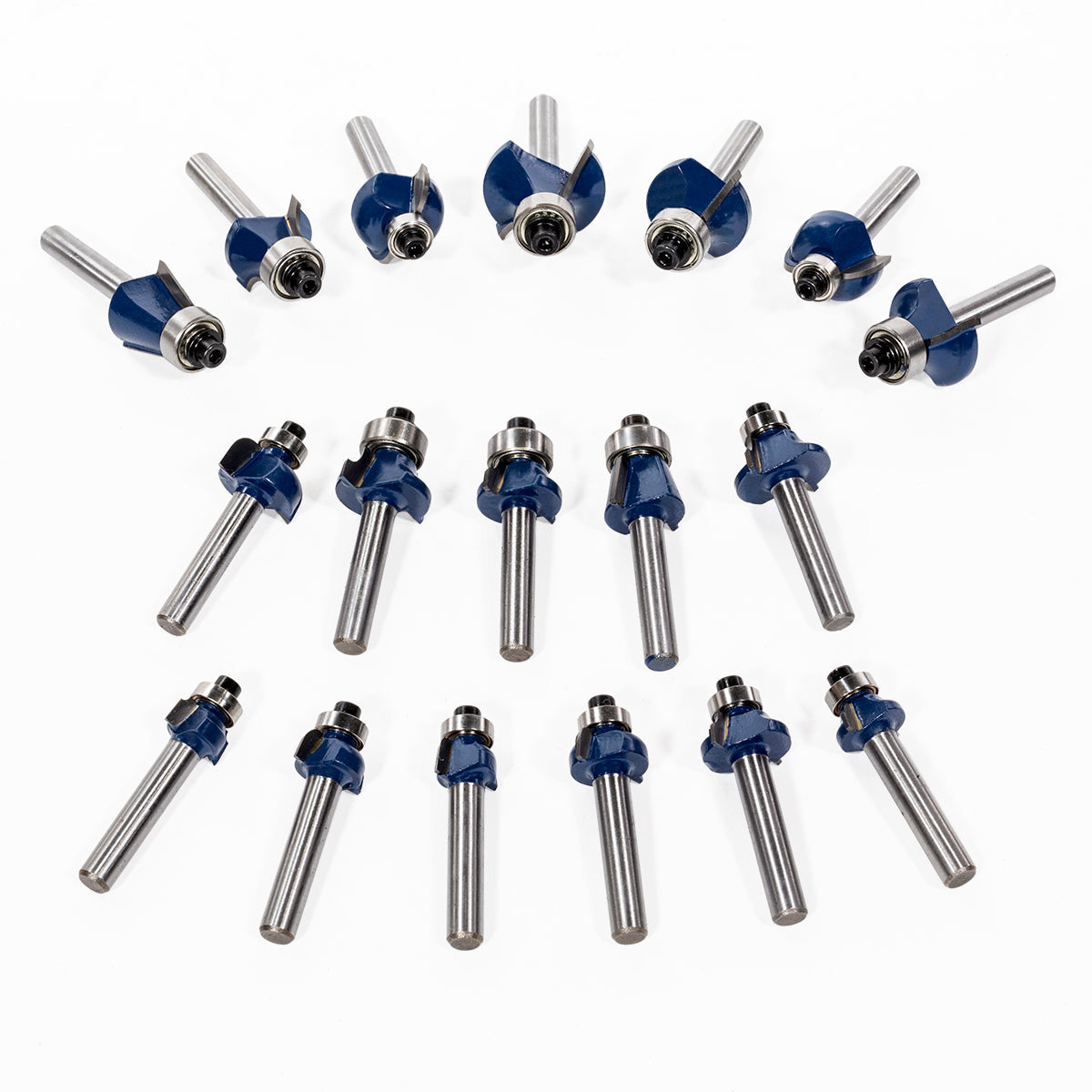 XtremepowerUS 80pc 1/4" Shank Tungsten Carbide Router Bit Set 3 Blade Power