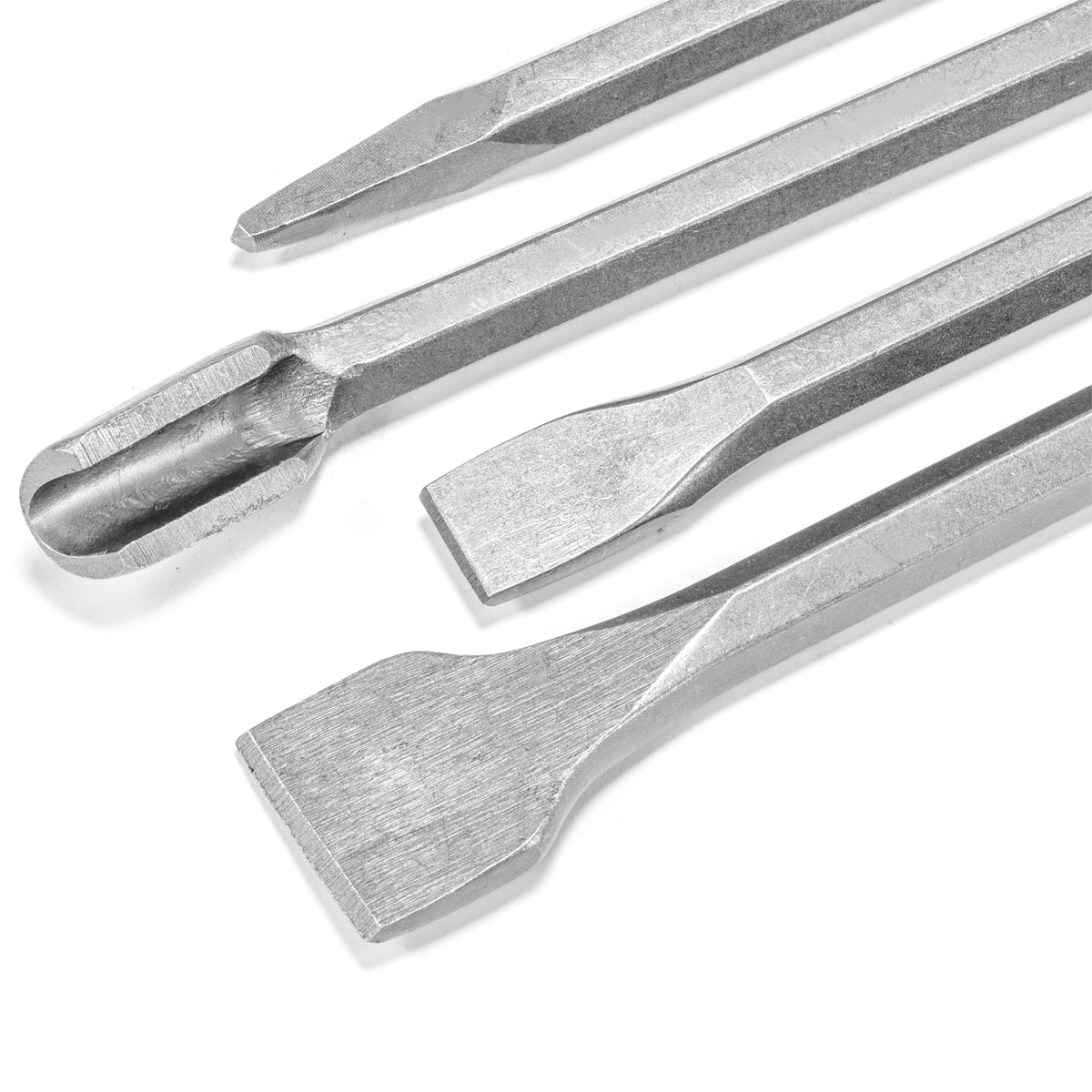 Stark USA 17-Pieces Concrete Rotary Hammer Drill Bits & Chisel Groove Set SDS