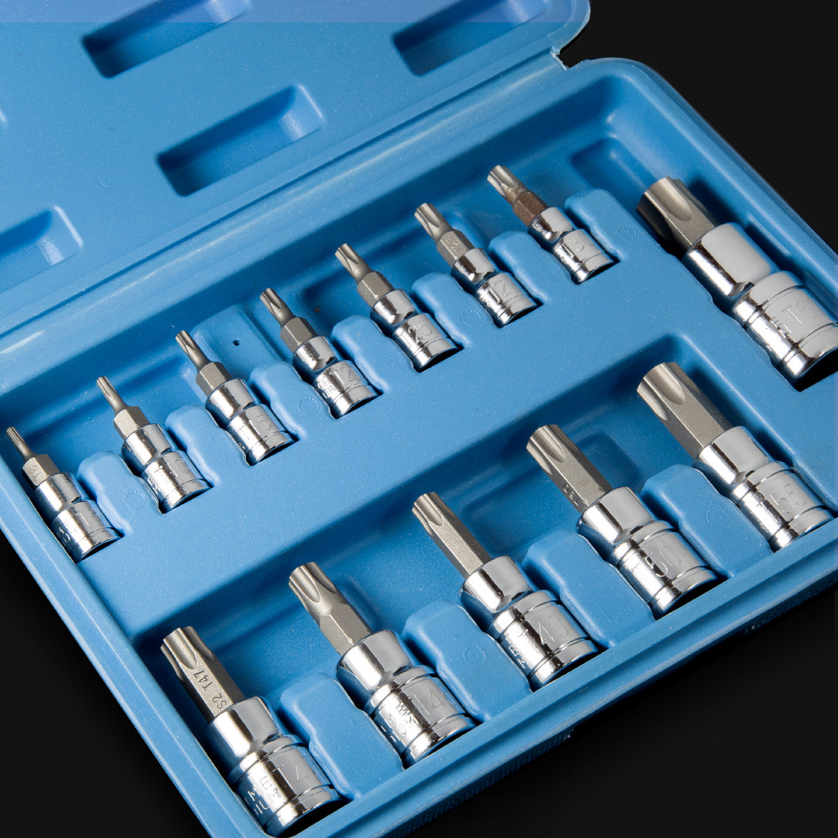 XtremepowerUS 13PC Professional Security 1/4" 3/8" & 1/2" Drive Impact Star