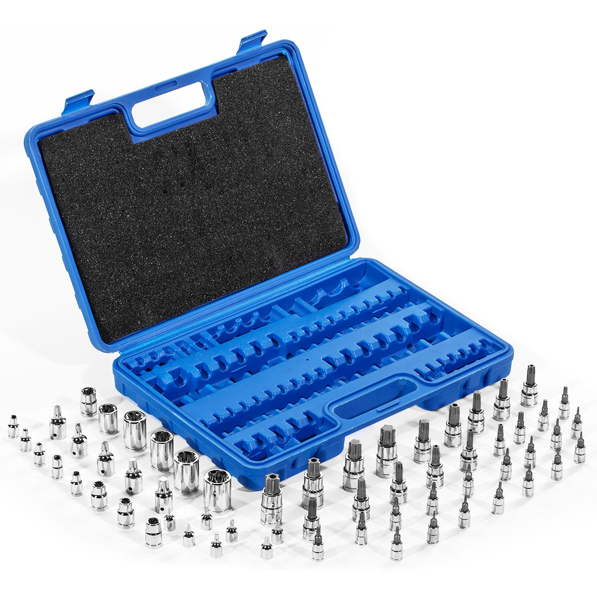 XtremepowerUS 60pc Master Socket Tamper Proof Security Bits Plus External Star