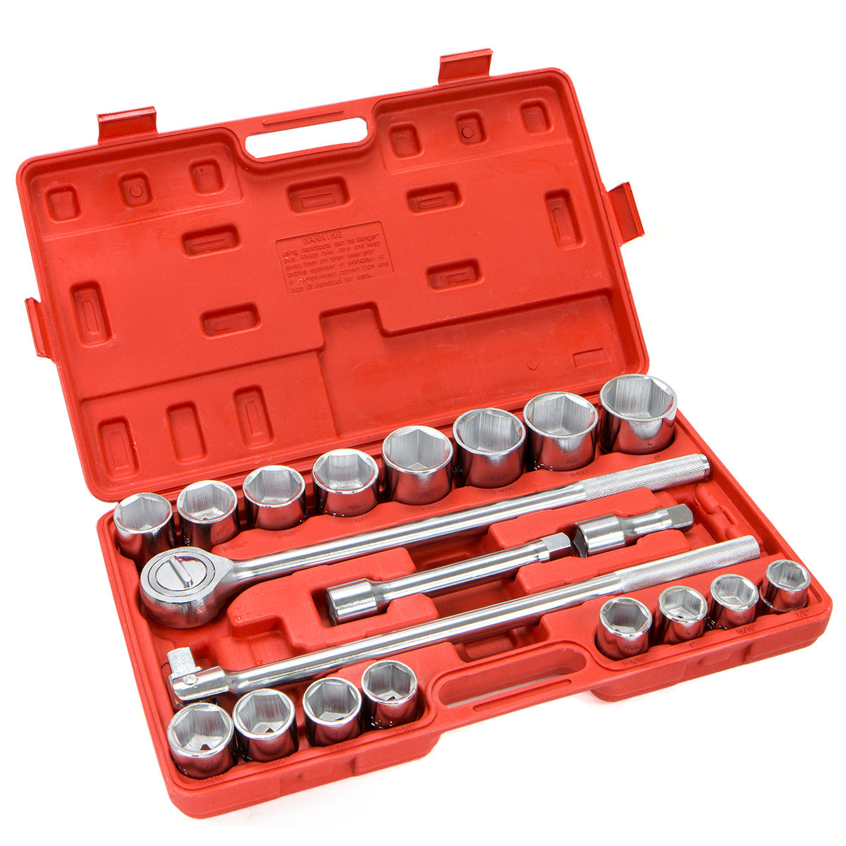 XtremepowerUS 21 Pc 3/4" Drive Socket Wrench Set Standard sae Tools Truck