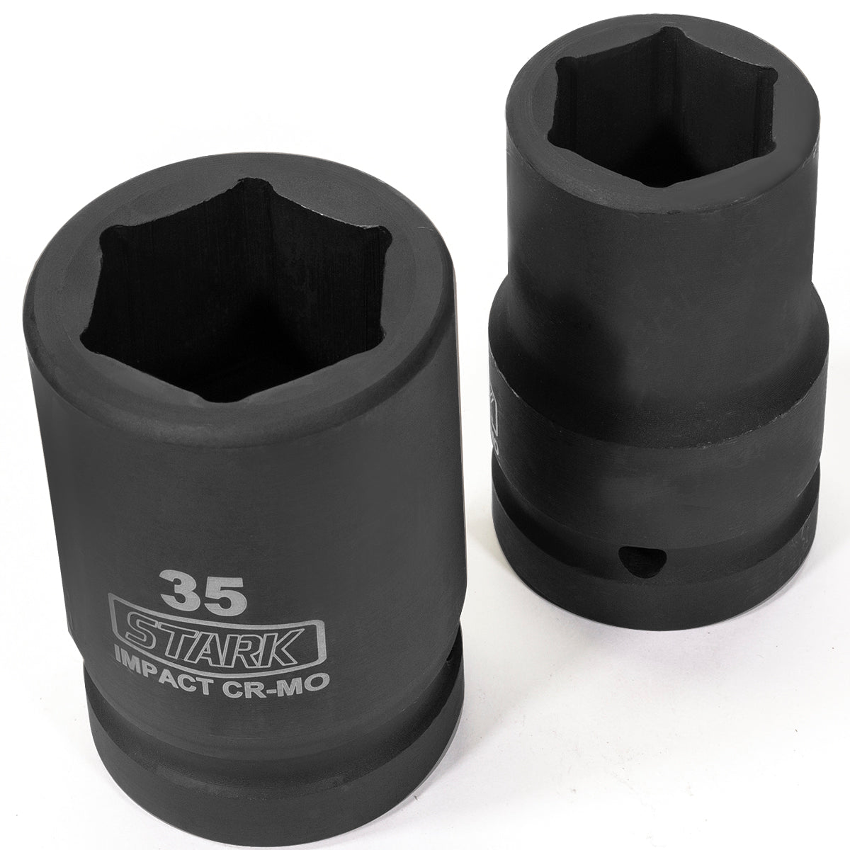 Stark USA 11-PC Deep Socket Set Truck Wheel 1" Drive Impact Metric SAE Cr-Mo