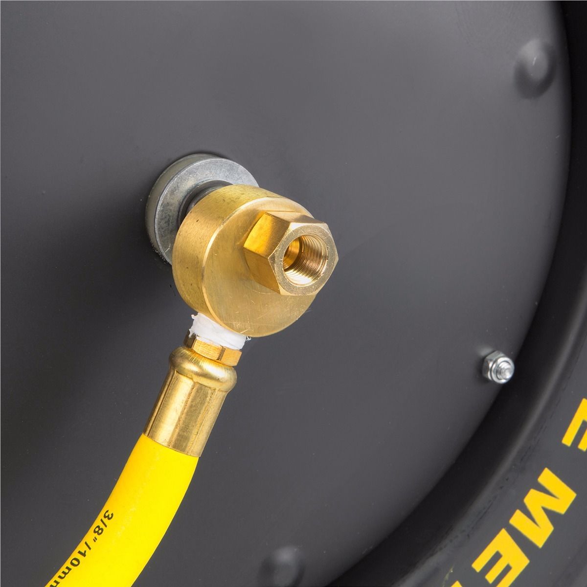 Stark USA 50 ft x 3/8" Retractable All-Weather Rubber Air Hose Auto-Rewind Reel