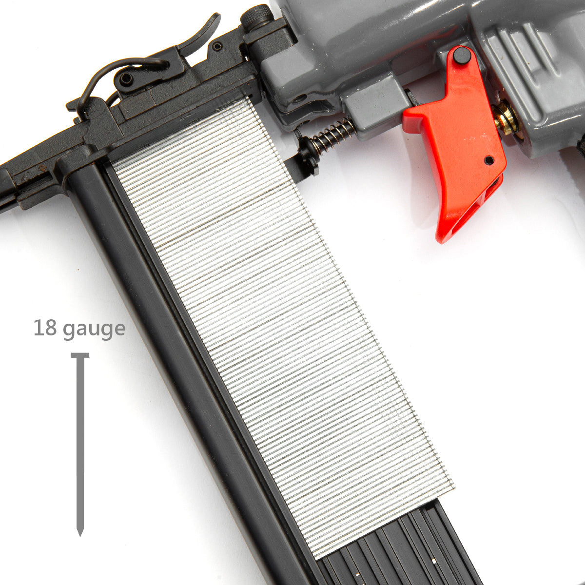XtremepowerUS Pneumatic Brad Nailer 2-in-1 Nail Gun Staple Gun 18-Gauge W/ Case