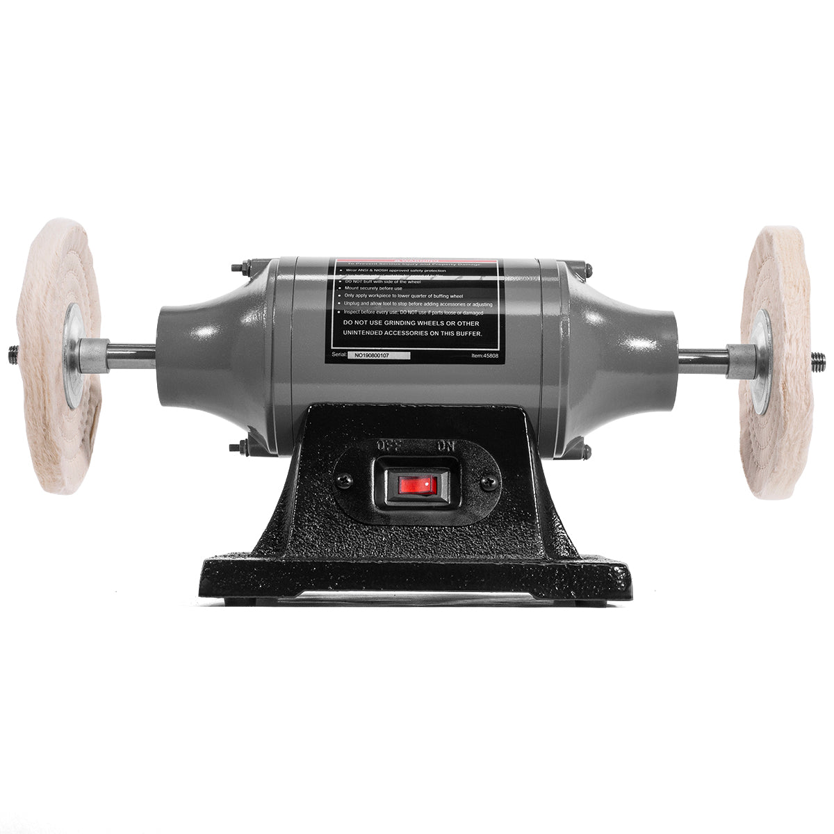 XtremepowerUS 6" Electric Polishing Machine 1/2hp Motor Benchtop w/ Dual Pad