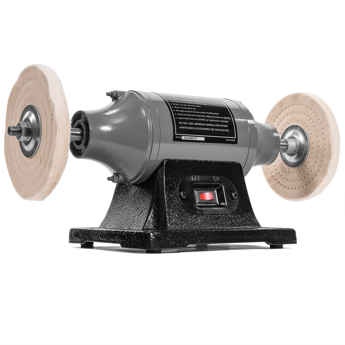 XtremepowerUS 6" Electric Polishing Machine 1/2hp Motor Benchtop w/ Dual Pad