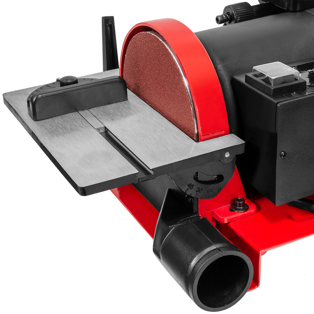 XtremepowerUS Belt 5" Disc Sander 1" X 30" Polish Grinder Machine Work Station