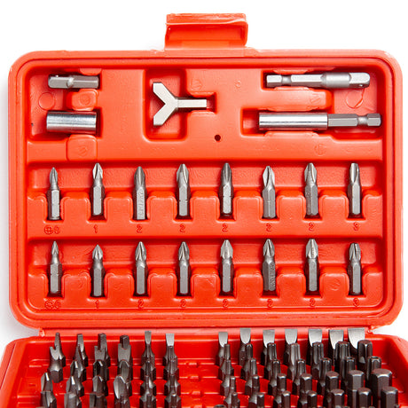XtremepowerUS 100pc Security Bit Set Torx Star Tamper Screws Hex Key Phillips