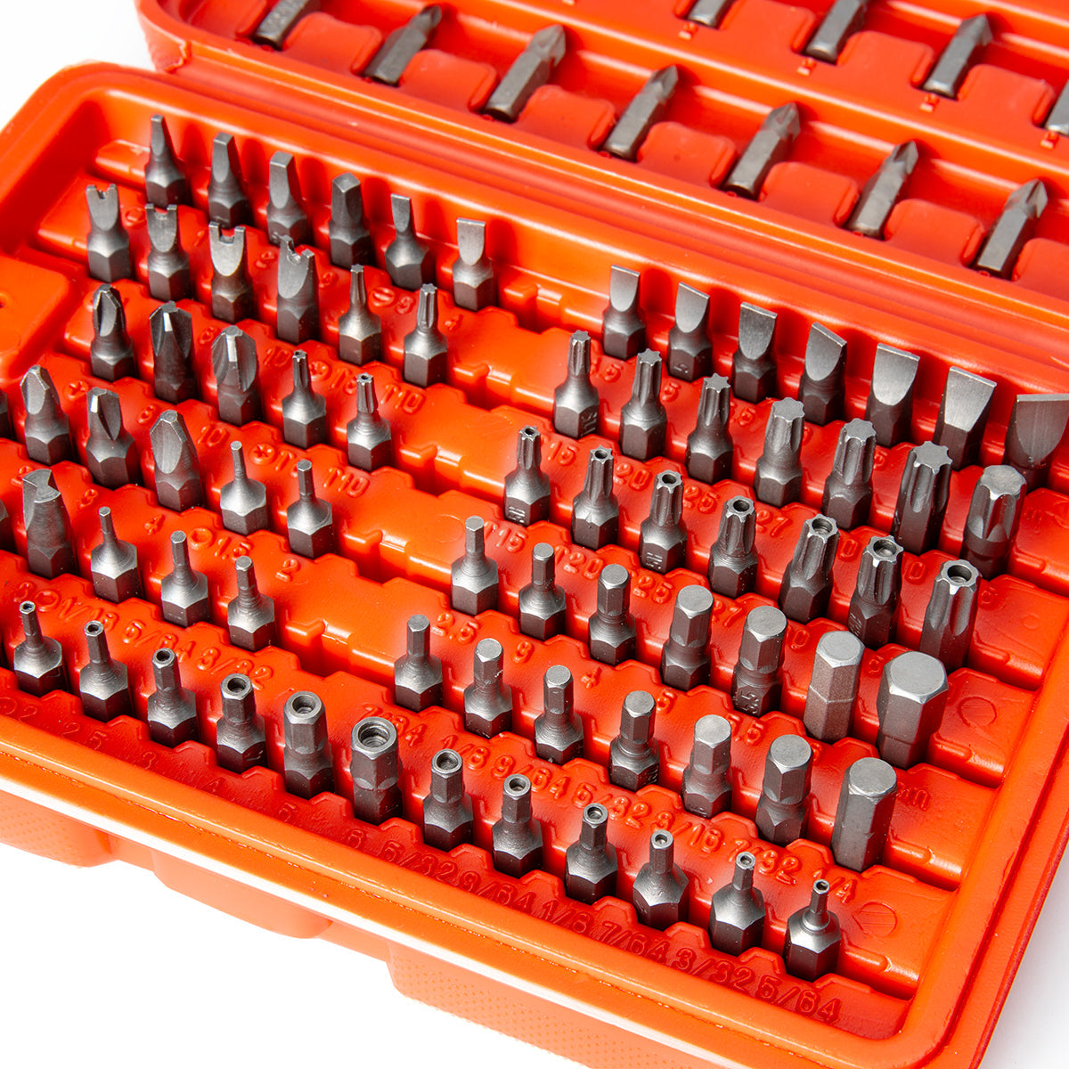 XtremepowerUS 100pc Security Bit Set Torx Star Tamper Screws Hex Key Phillips