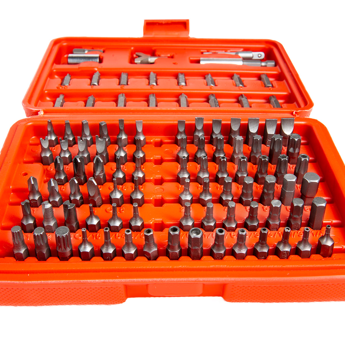 XtremepowerUS 100pc Security Bit Set Torx Star Tamper Screws Hex Key Phillips