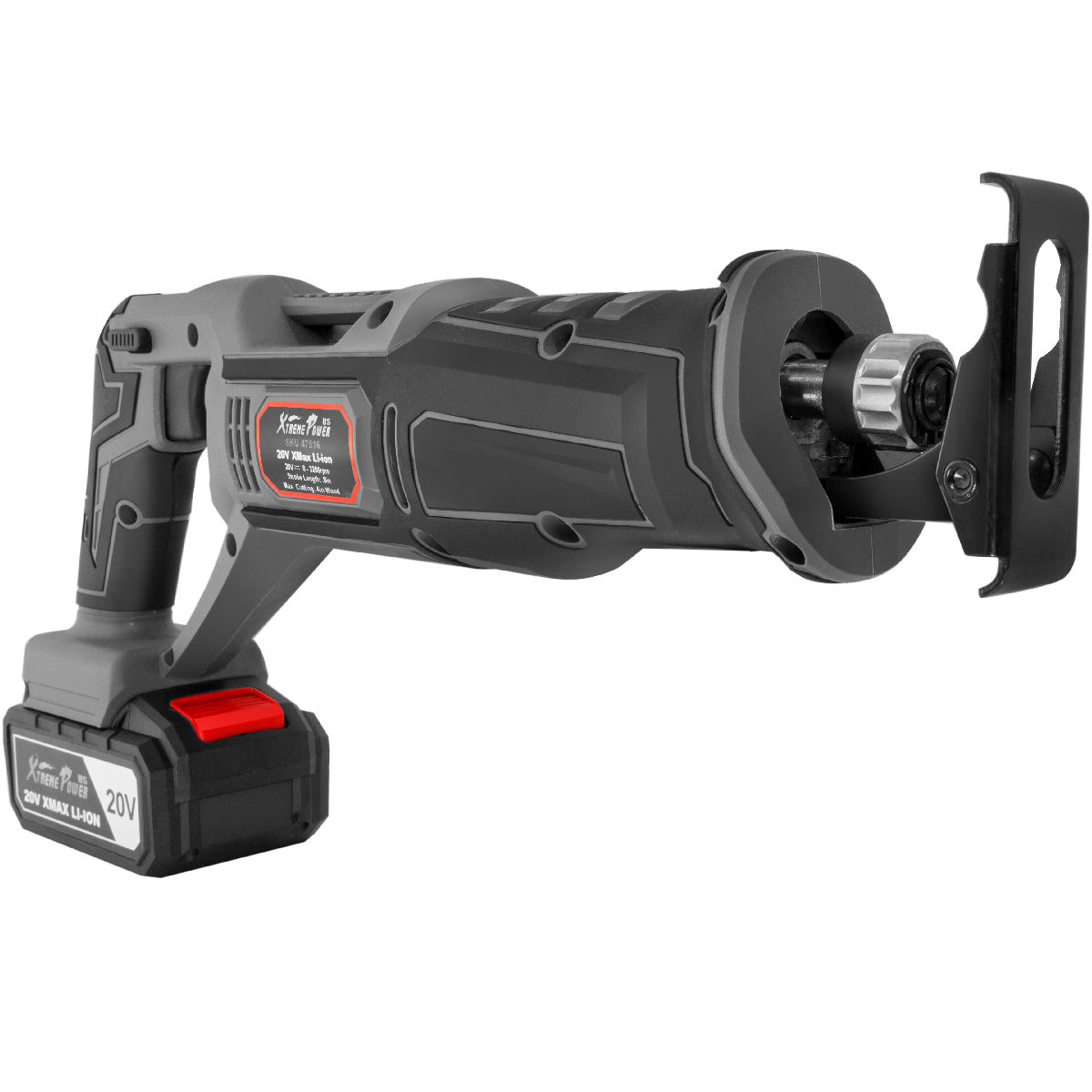 XtremepowerUS Cordless Reciprocating Saw w/Li-Ion Battery & Fast Charger 20V Max