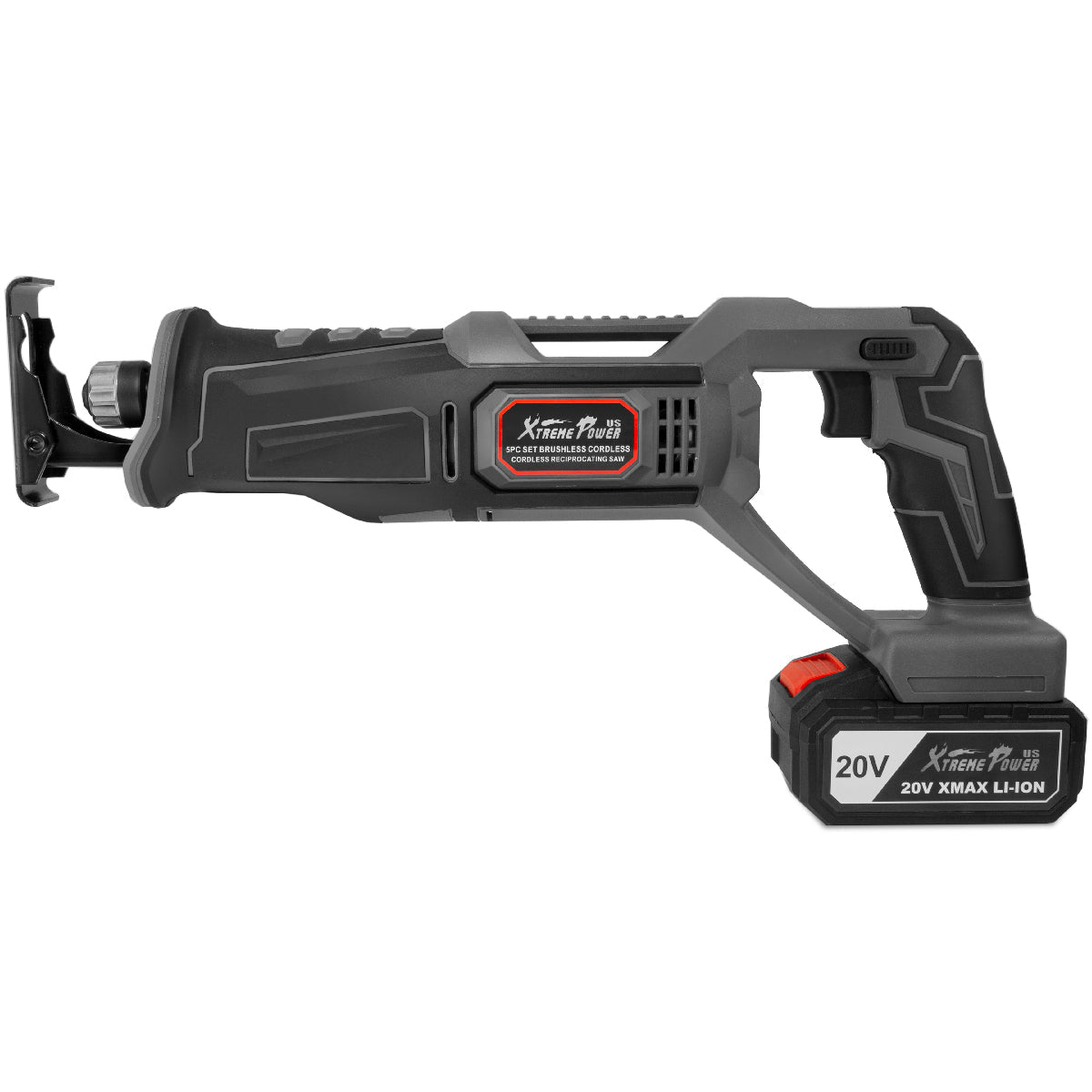 XtremepowerUS Cordless Reciprocating Saw w/Li-Ion Battery & Fast Charger 20V Max