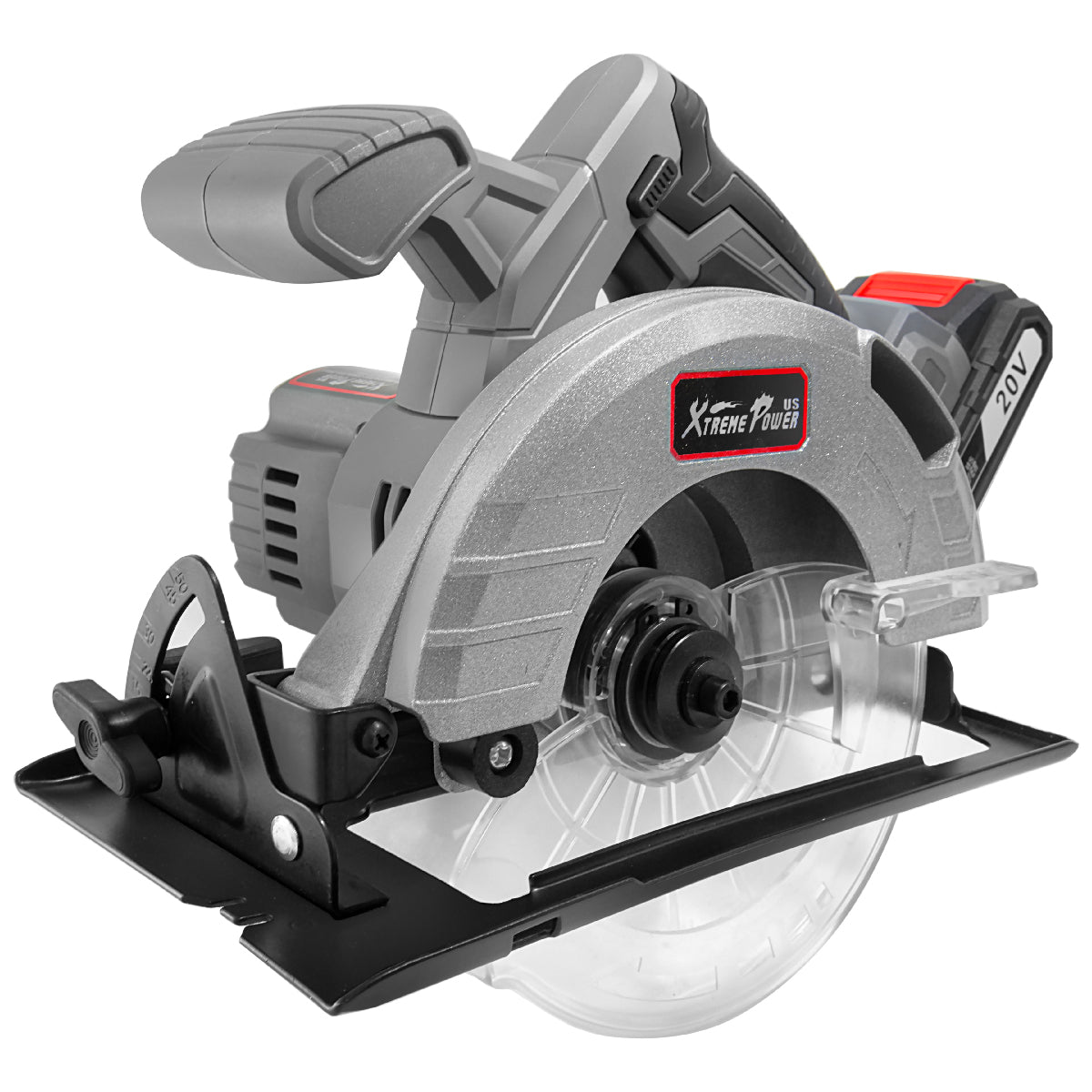 XtremepowerUS 20V Max Cordless Circular Saw 6.5" 4.0Ah Lithium Battery & Charger