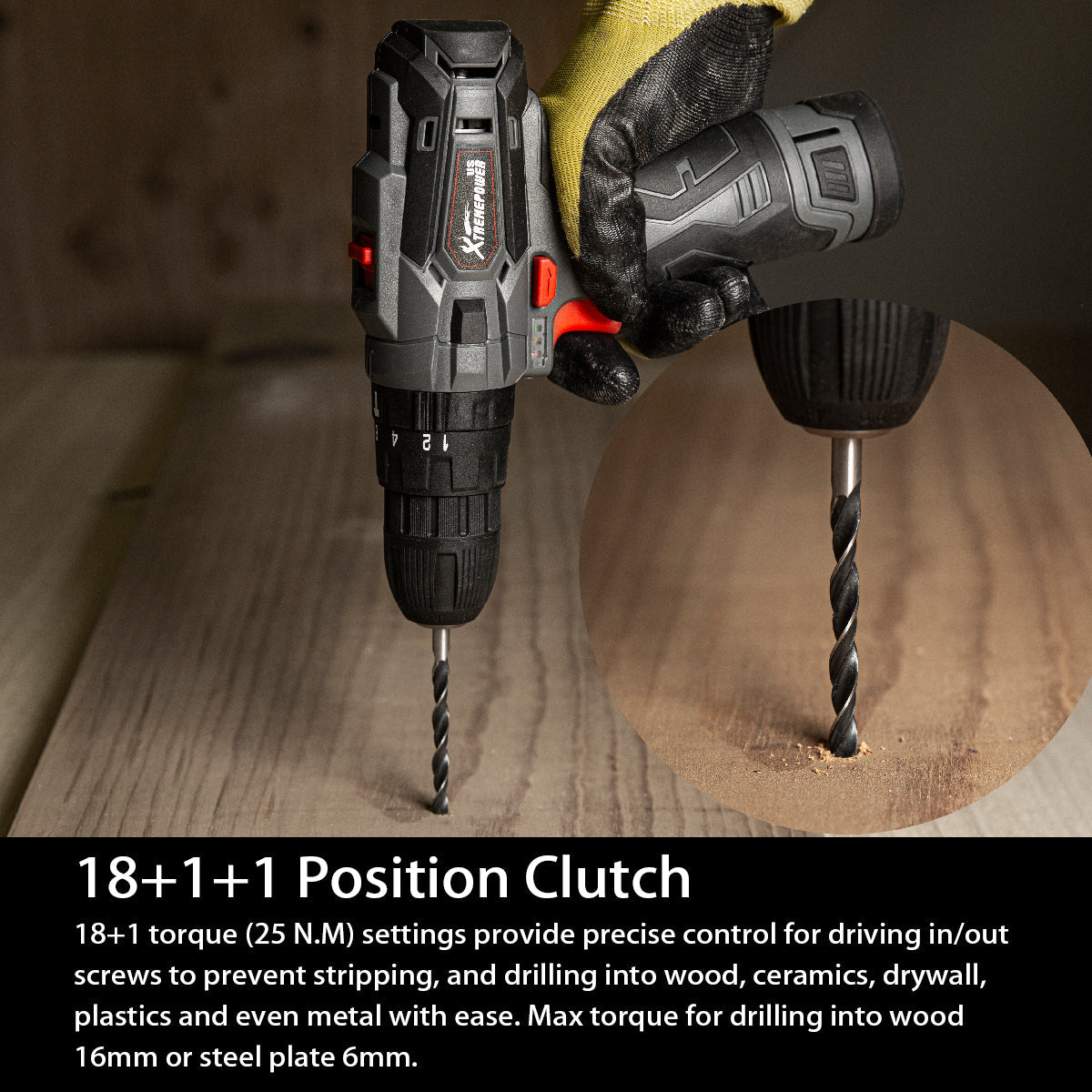 XtremepowerUS 24PCS 12v Cordless Drill Screw Driver Set Flexible Shaft w/ Case