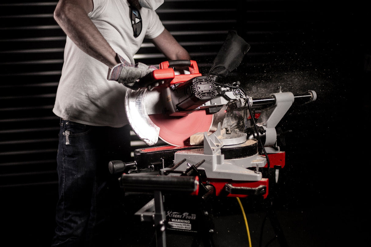 XtremepowerUS 50124 10" Corded Miter Saw Single Bevel Sliding Compound Power
