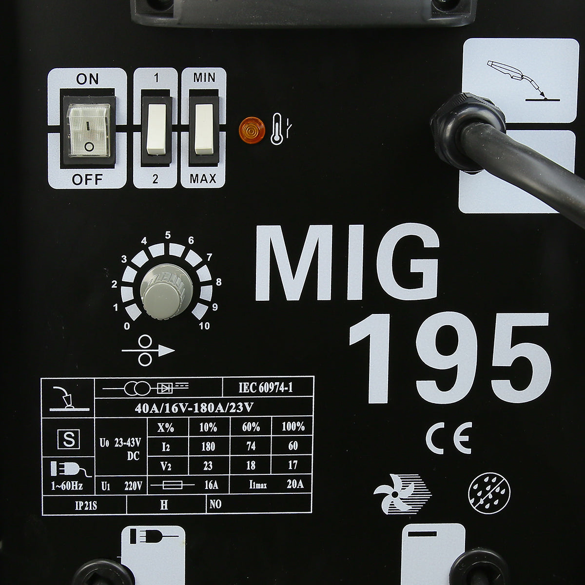 XtremepowerUS 195 AMP DUAL MIG-195 230V Flux Core Auto Wire Welding Machine Gas