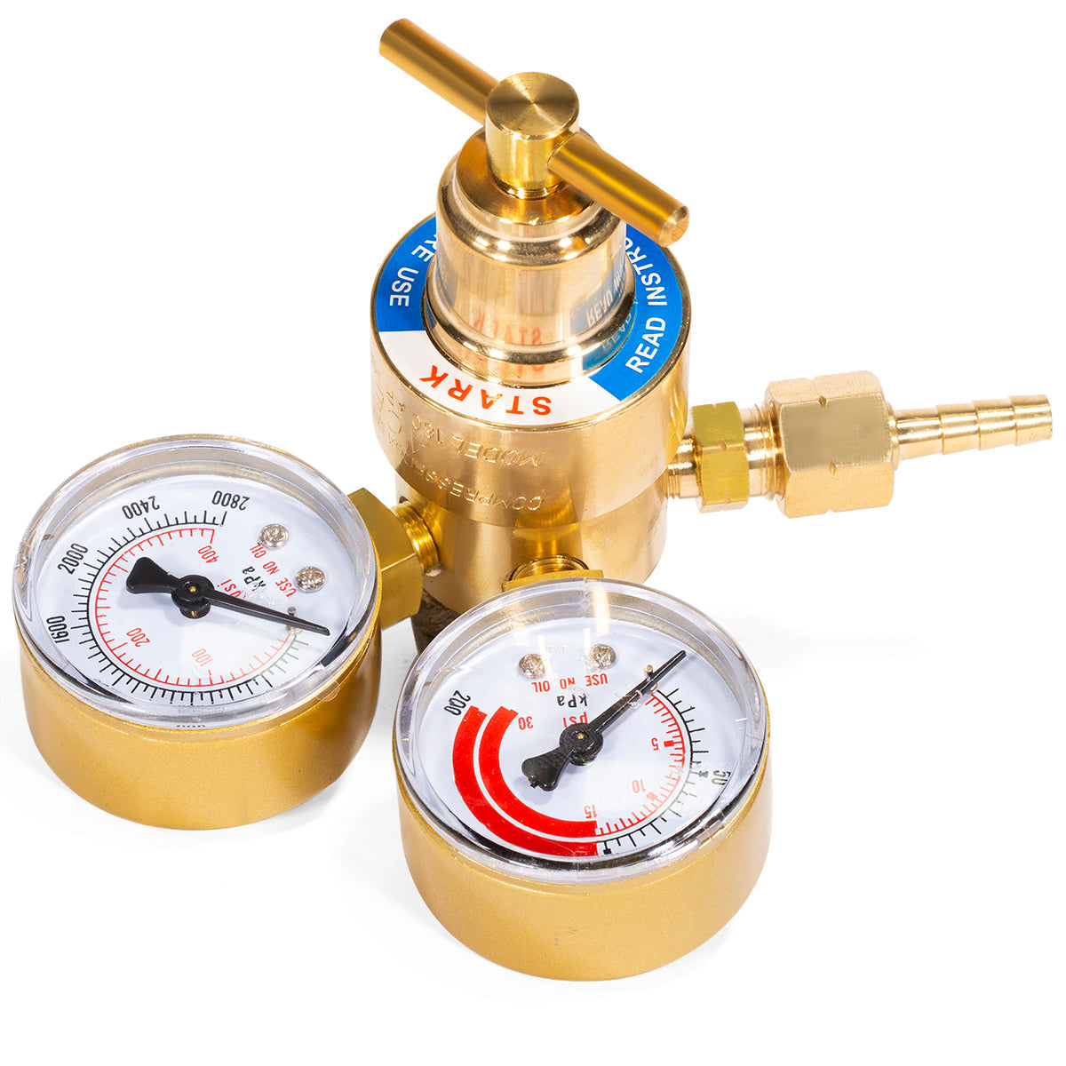XtremepowerUS Rear Mount Acetylene Gas Welding Welder Regulator Pressure Gauge