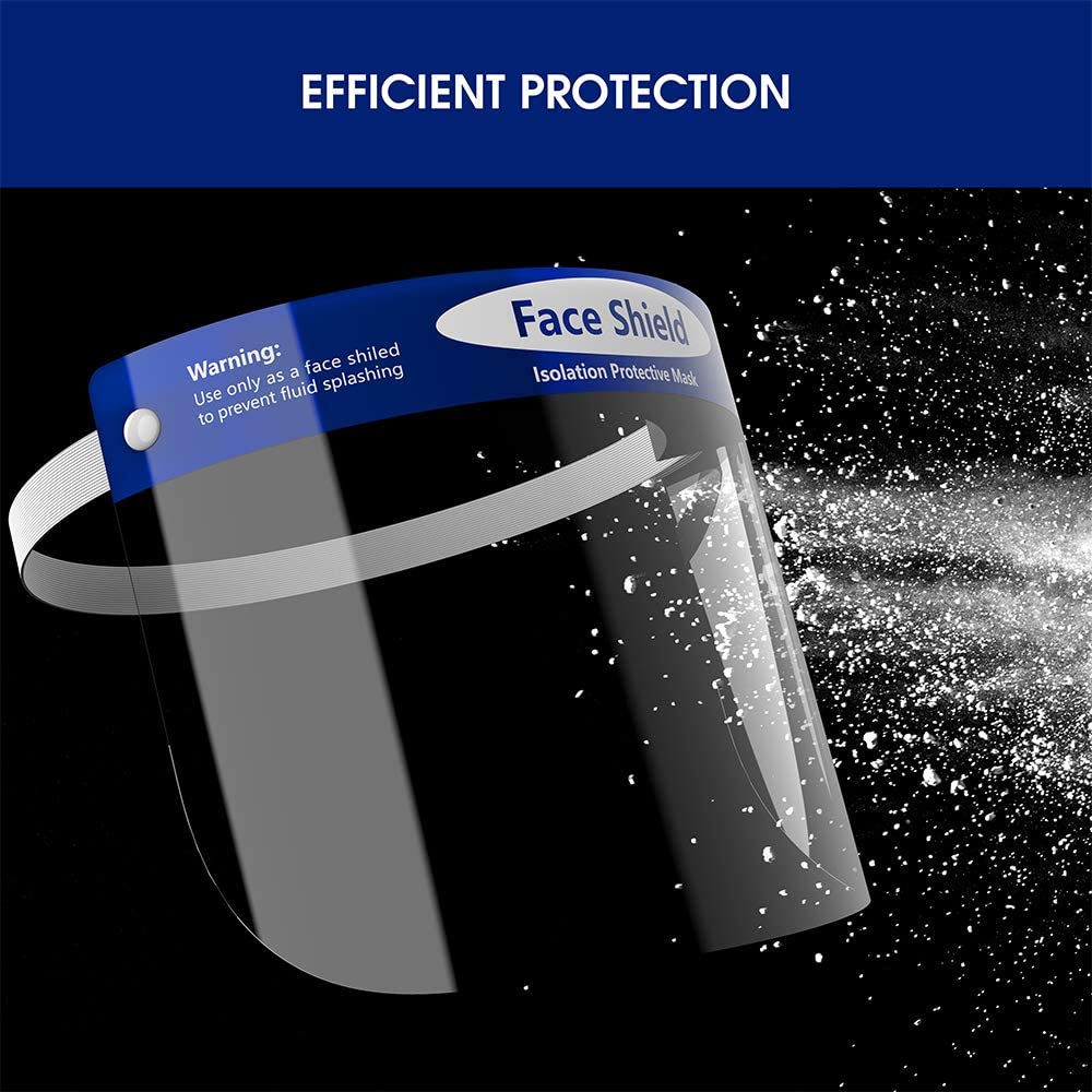NEW Safety Full Face Shield Clear Protector Work Industry Dental Anti-Fog 4pcs