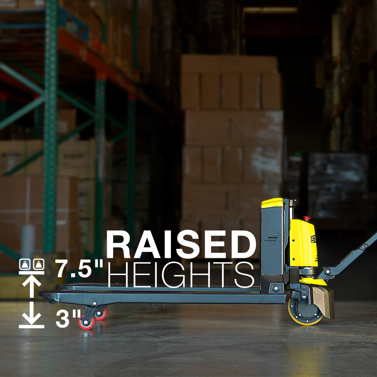 Stark USA 2 Set Fully-Electric Pallet Jack 3,300LBS Motorized 1.5T Jack Set