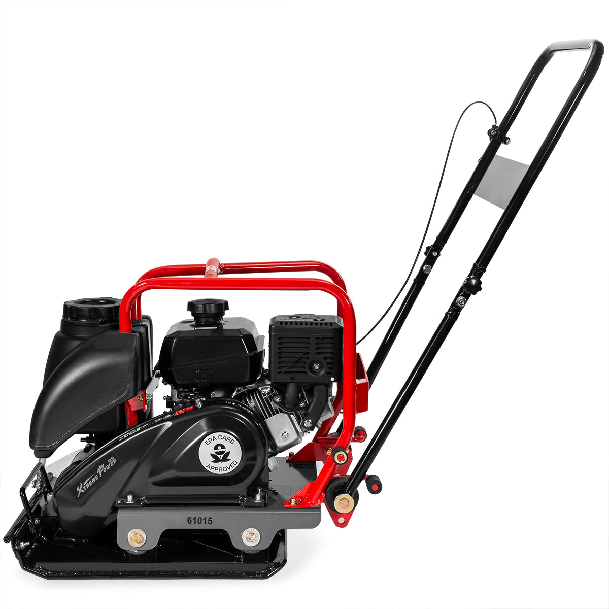 XtremepowerUS 61015 Plate Compactor Gas 6hp 208cc 4500lb Force Construction