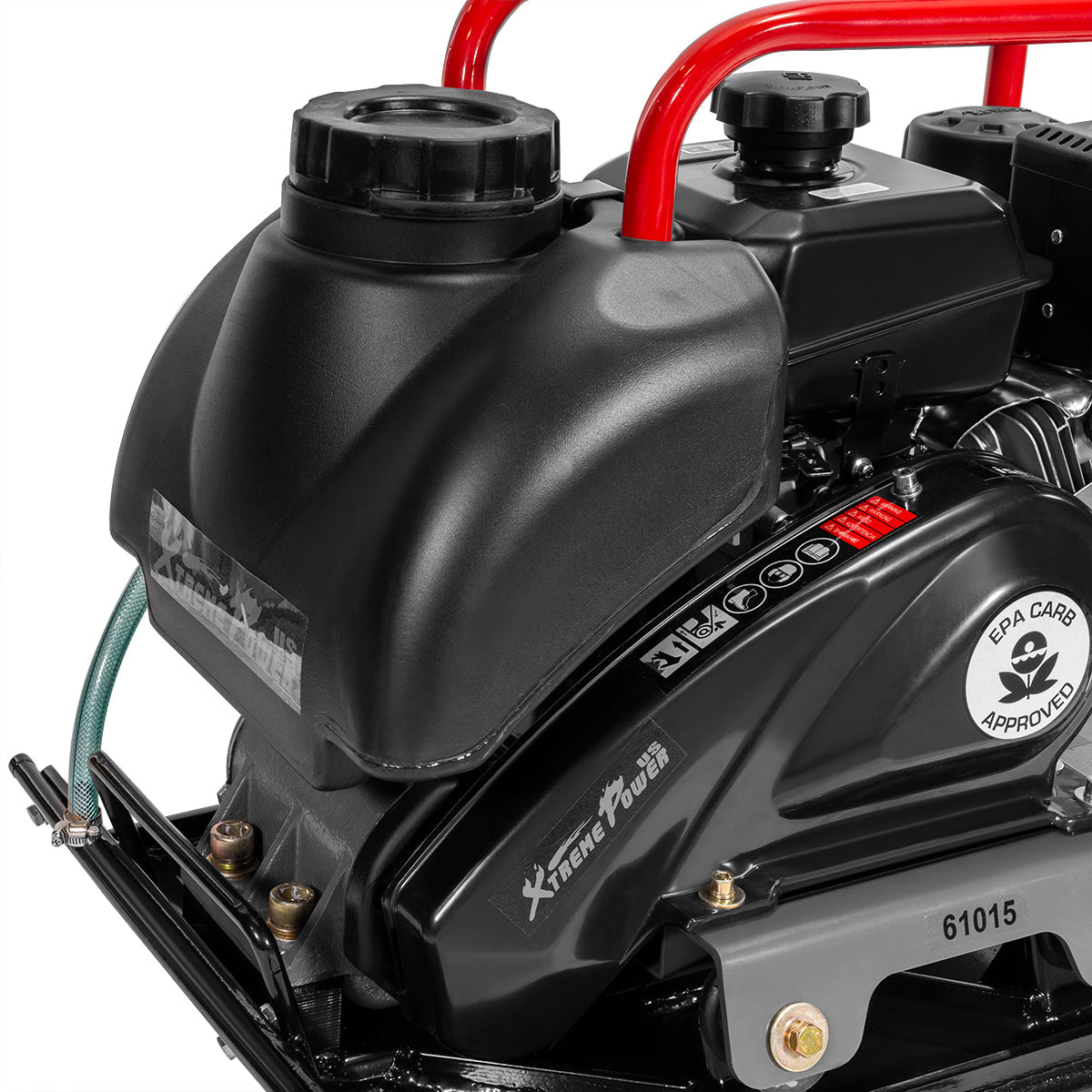 XtremepowerUS 61015 Plate Compactor Gas 6hp 208cc 4500lb Force Construction