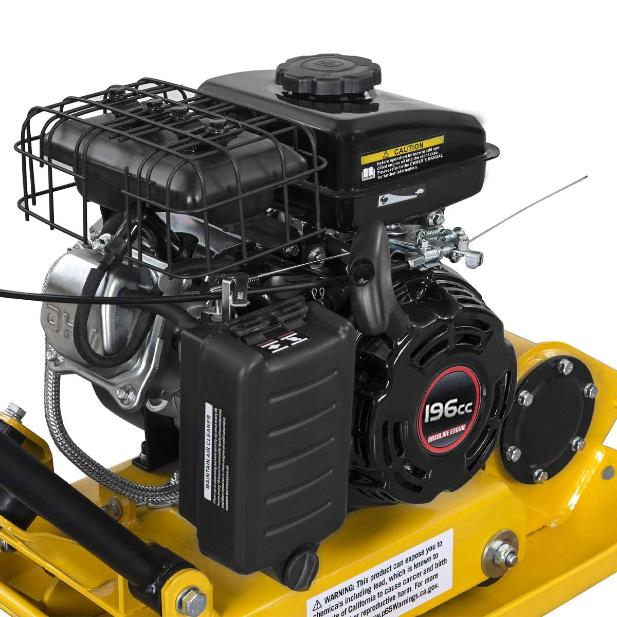 Stark USA 6.5HP Walk Behind Plate Compactor 196cc Motor 350 sq/f 21" x 15" Plate