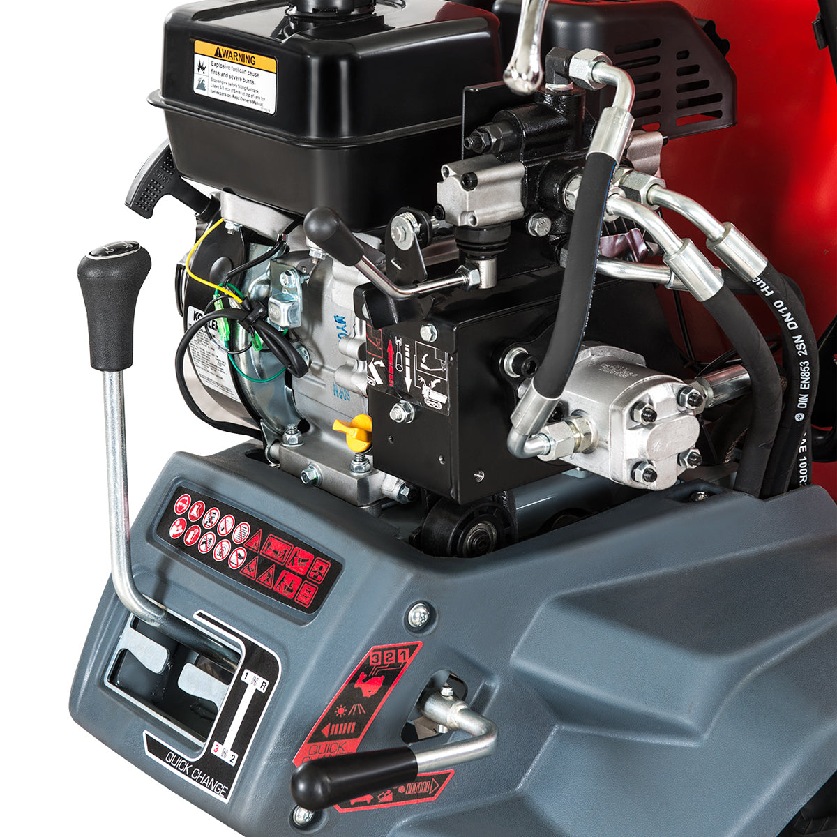 XtremepowerUS 6.5HP All Terrain Wheelbarrow Barrow Hydraulic Assist Track Wheel