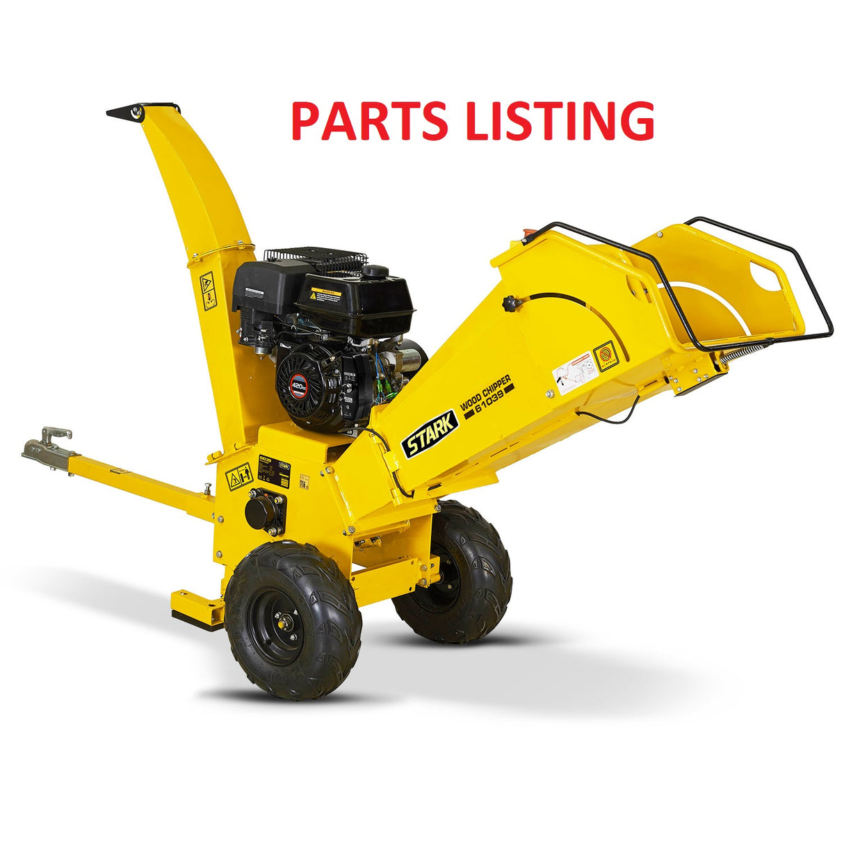 61039 WOOD CHIPPER ELECTRIC START 14HP EPA PARTS LISTING