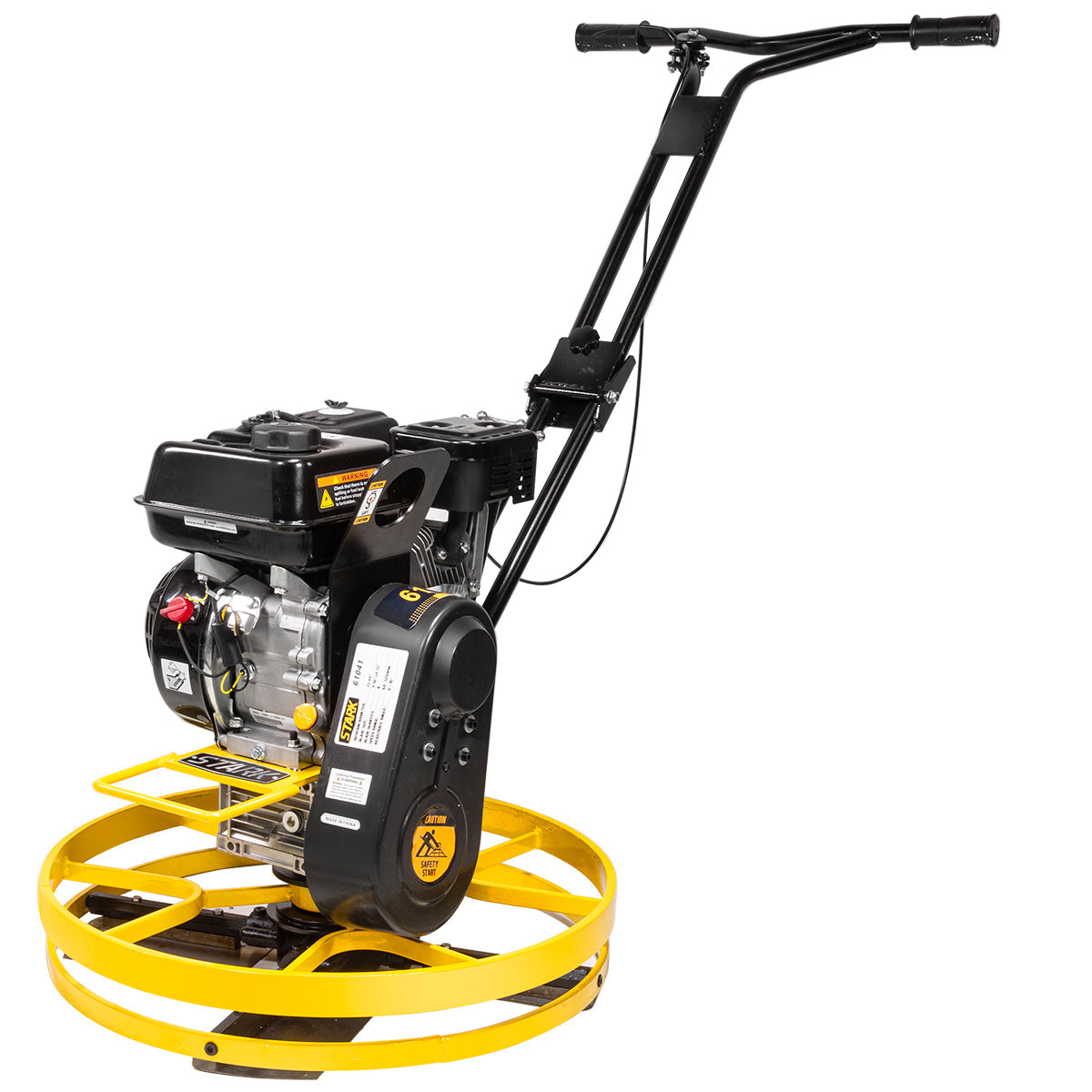 Stark USA 6.5HP Walk-Behind Cement Trowel 22" Float Pan Blade 196cc Gas-Powered Smooth Concrete Surface Finisher