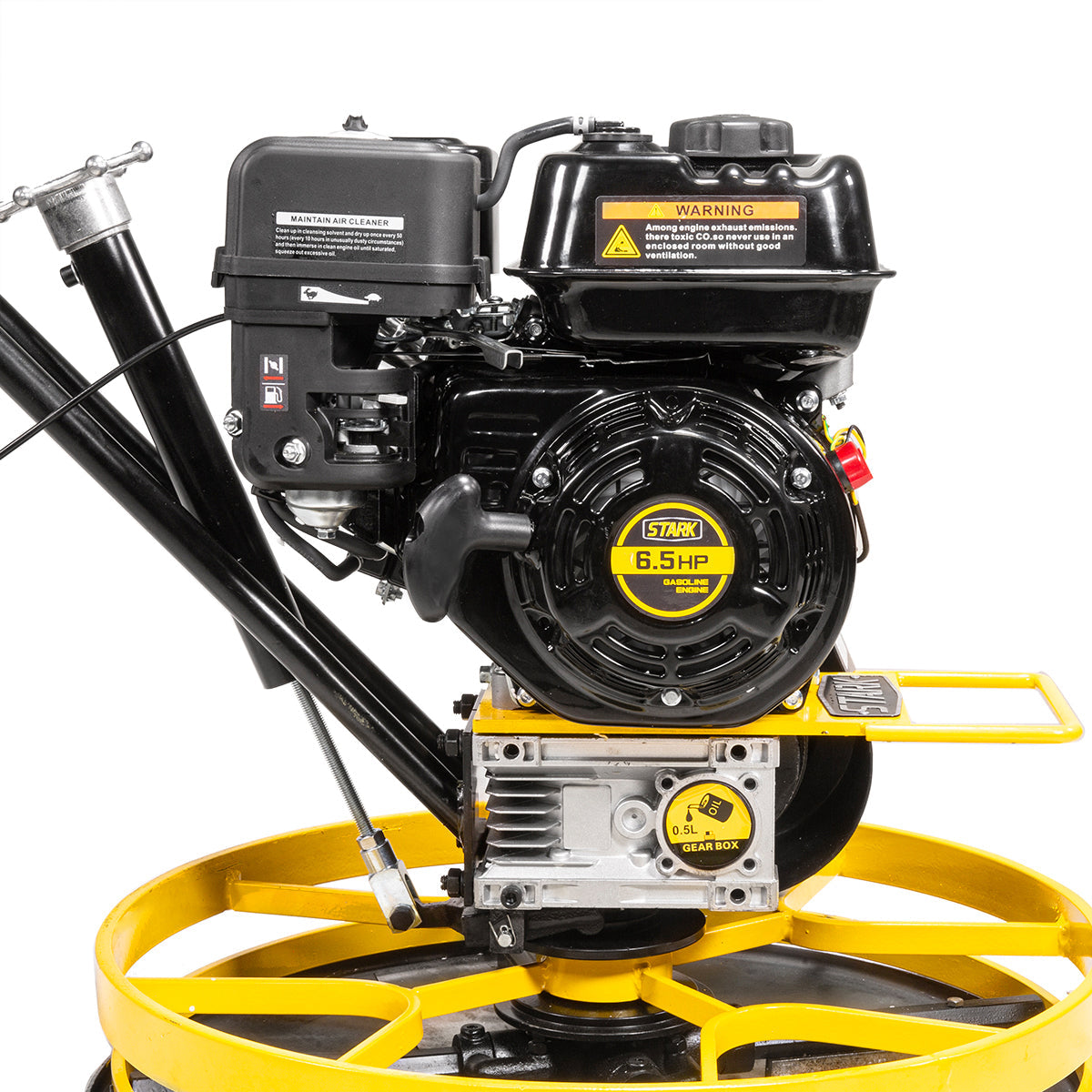 Stark USA 6.5HP Walk-Behind Cement Trowel 22" Float Pan Blade 196cc Gas-Powered Smooth Concrete Surface Finisher