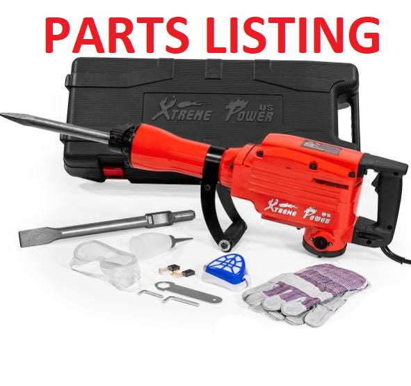61108-XP 2200Watt Jack Hammer PARTS LISTING