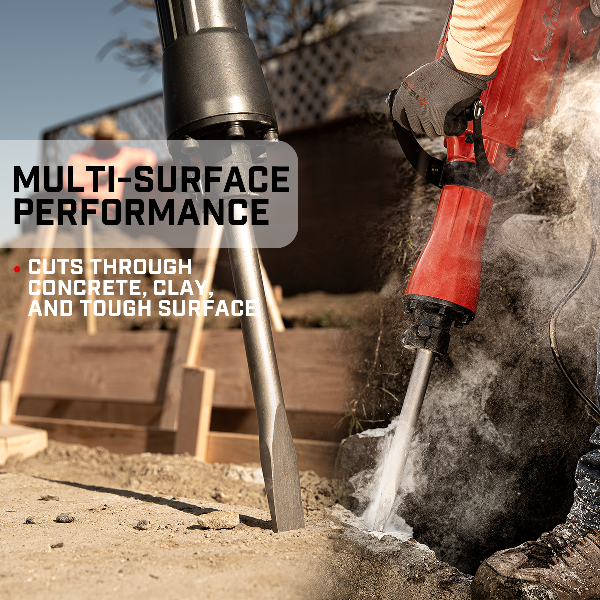 XtremepowerUS 2PCS Replacement Jack Hammer Point Chisel Demolition Bit 1-1/8"