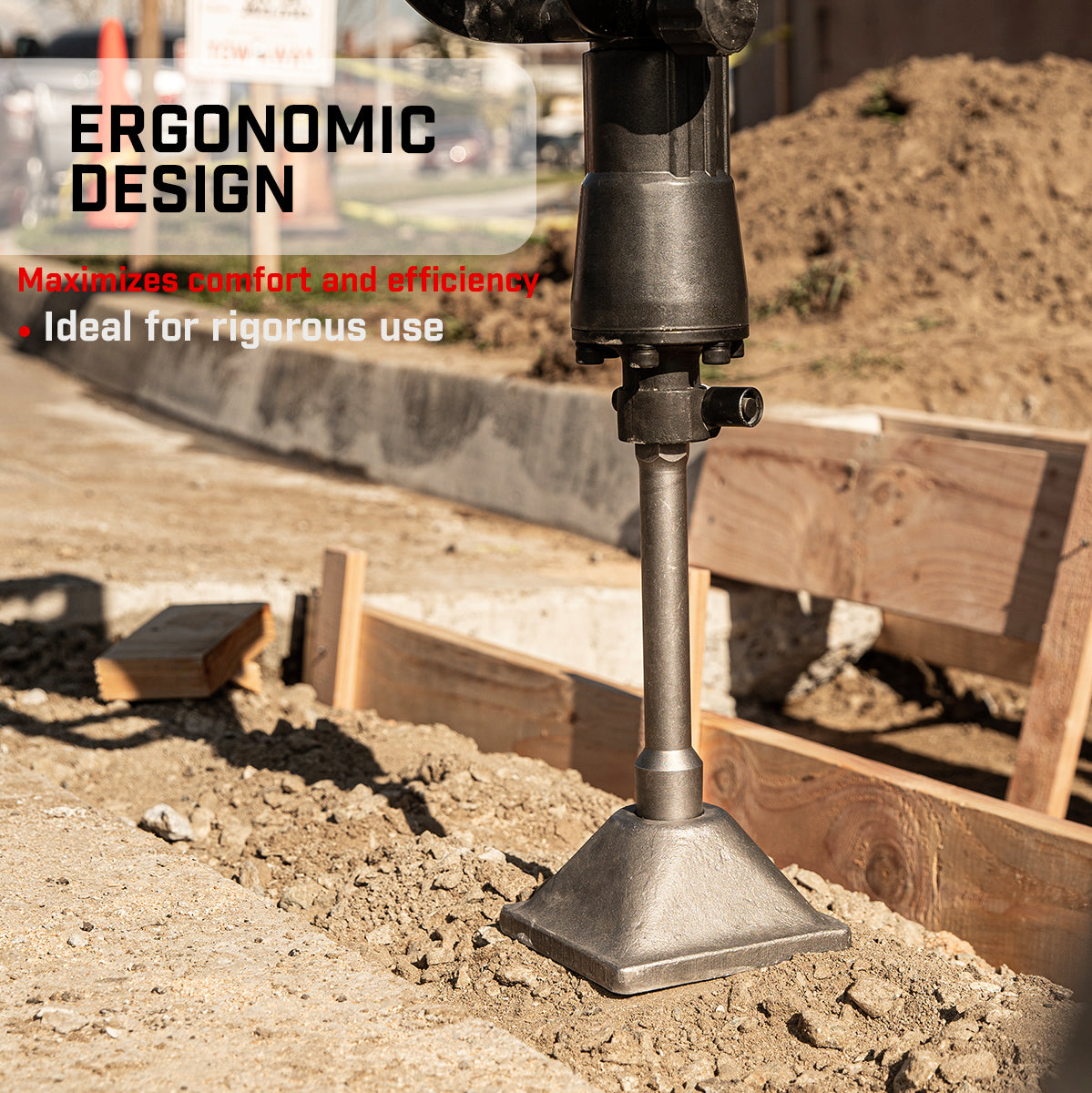 XtremepowerUS Dirt Soil Tamper Plate for 1-1/8" Shank Demolition Concrete Bit