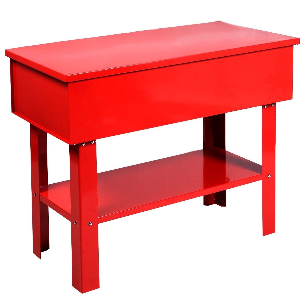 Stark USA 40 Gallon Parts Washer Electric Commercial Solvent Pump w/  Shelf Tank