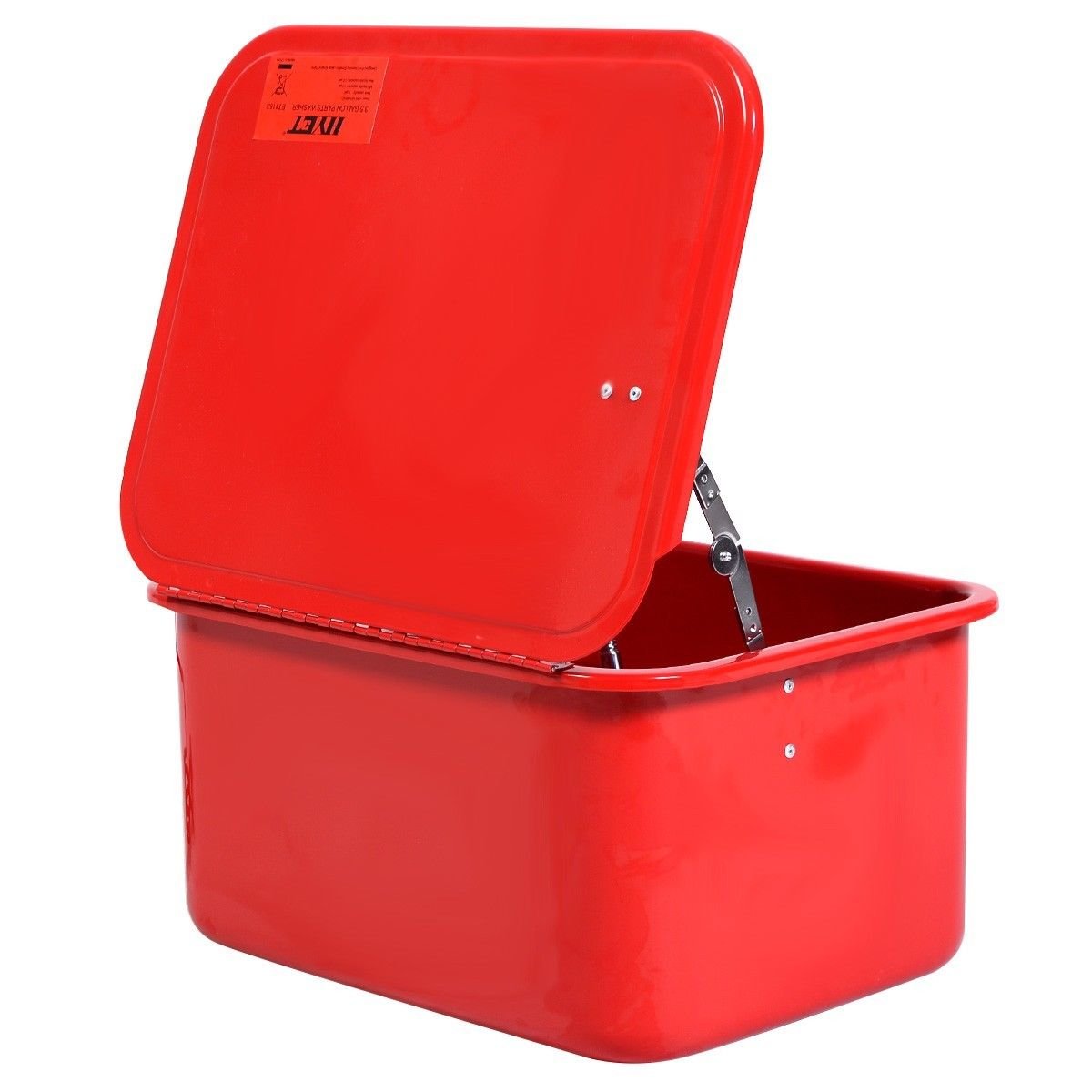 XtremepowerUS Parts Washer 3.5 Gallon Tank Portable Automotive Parts Cleaner Red