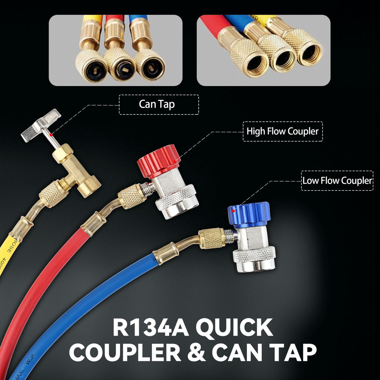 XtremepowerUS 4.5CFM 1/3HP Vacuum Pump HVAC R134a, R22, R410a, and R12 AC Manifold Gauge
