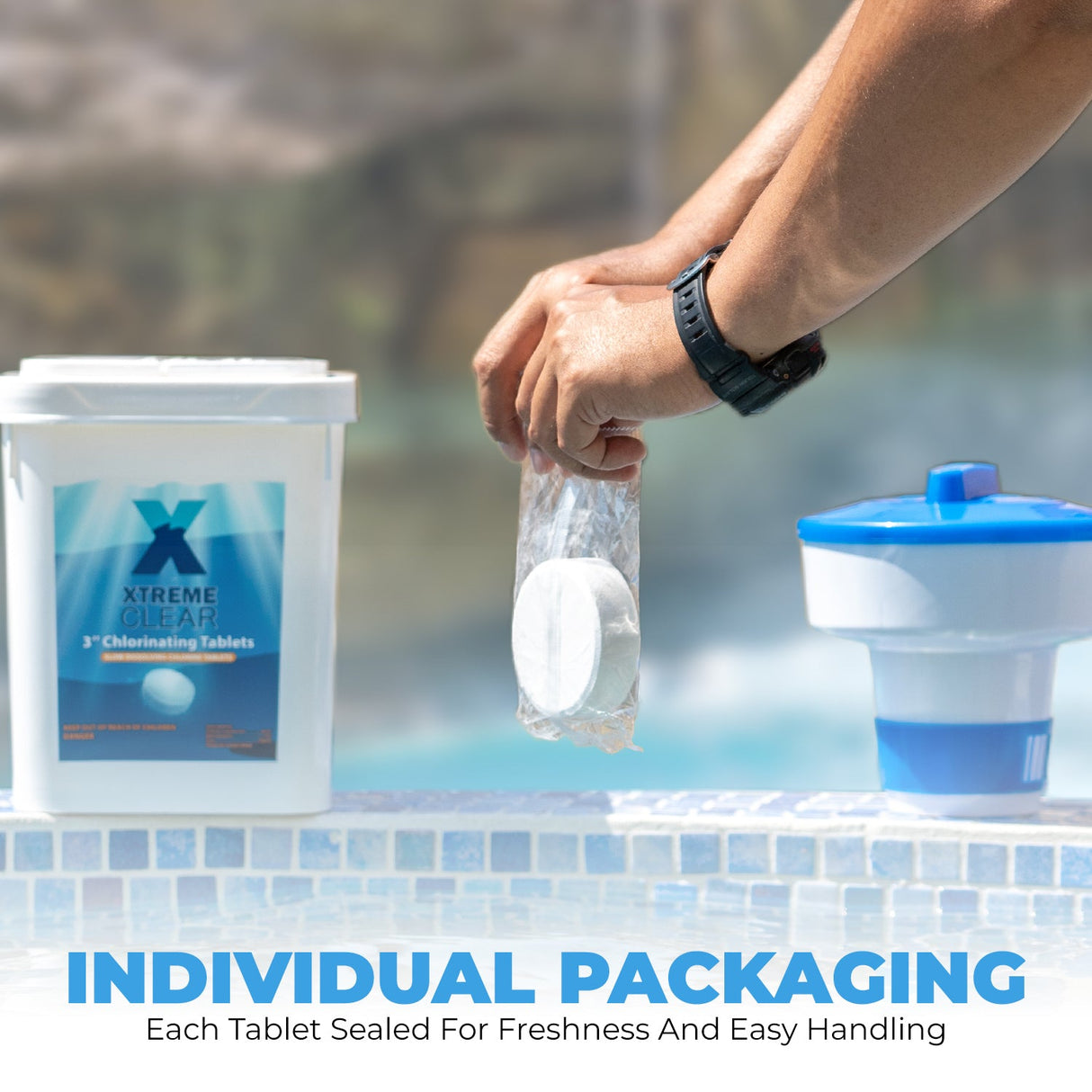 Xtremeclear 3" Stabilized Chlorine Tablets 10 Pounds Swimming Pool Hot Tub Spa