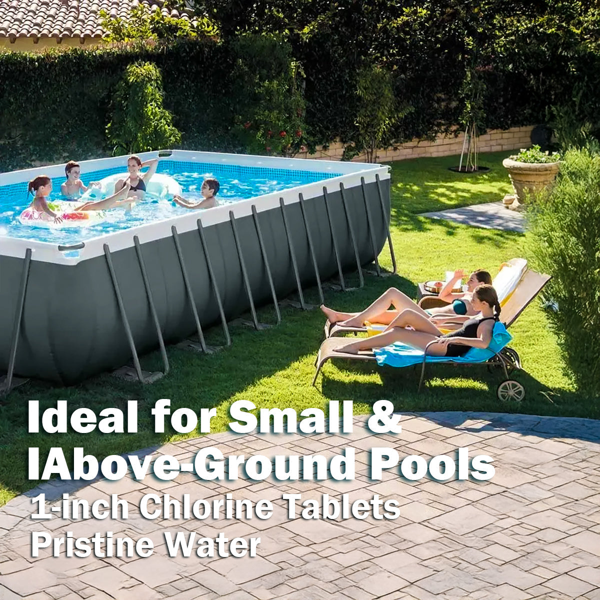 Xtremeclear 9PCS 1" Stabilized Chlorine Tablets Swimming Pool Spa Hot Tub 1.5lbs