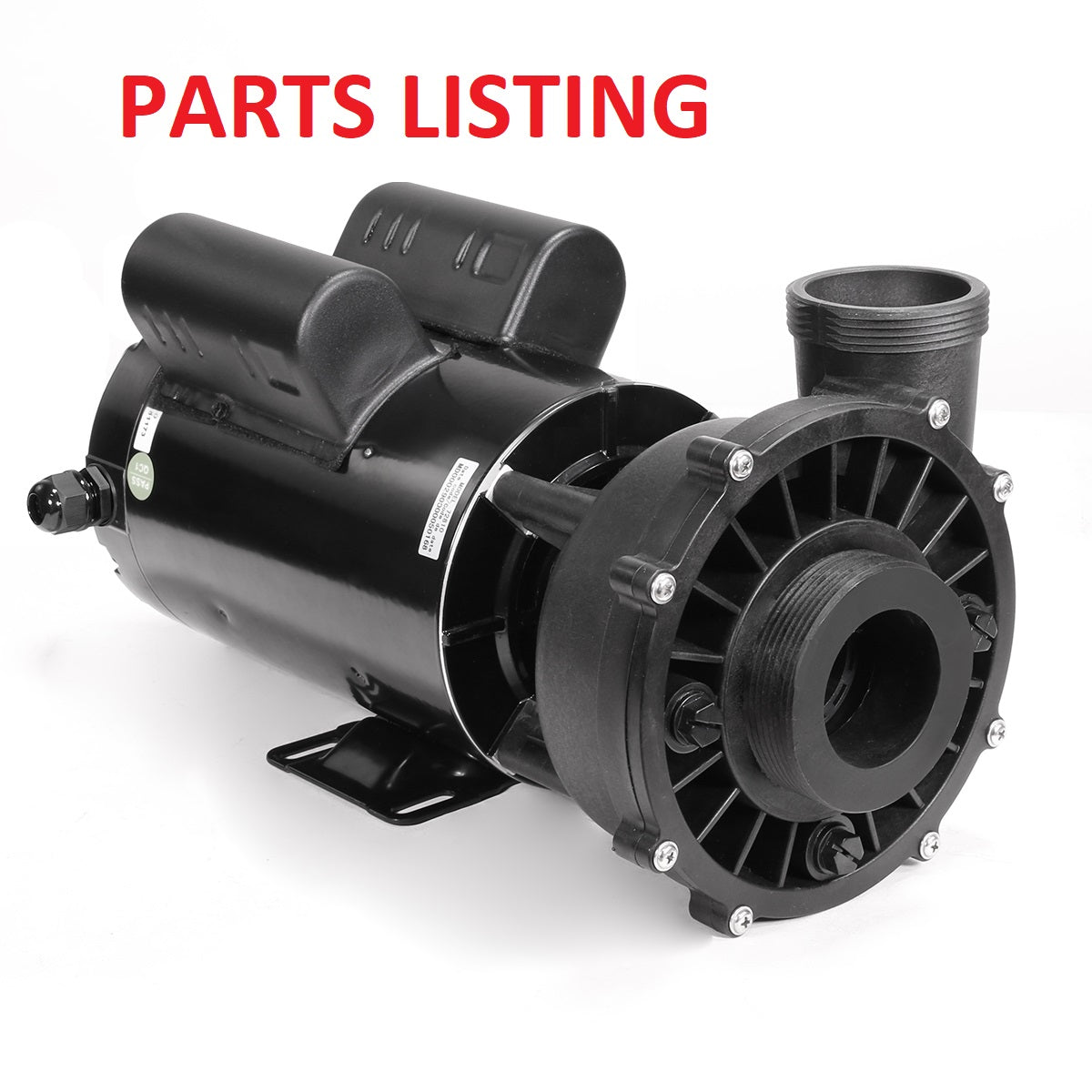 75027 PUMP SPA DUAL SPEED 3HP 56FR PARTS LISTING
