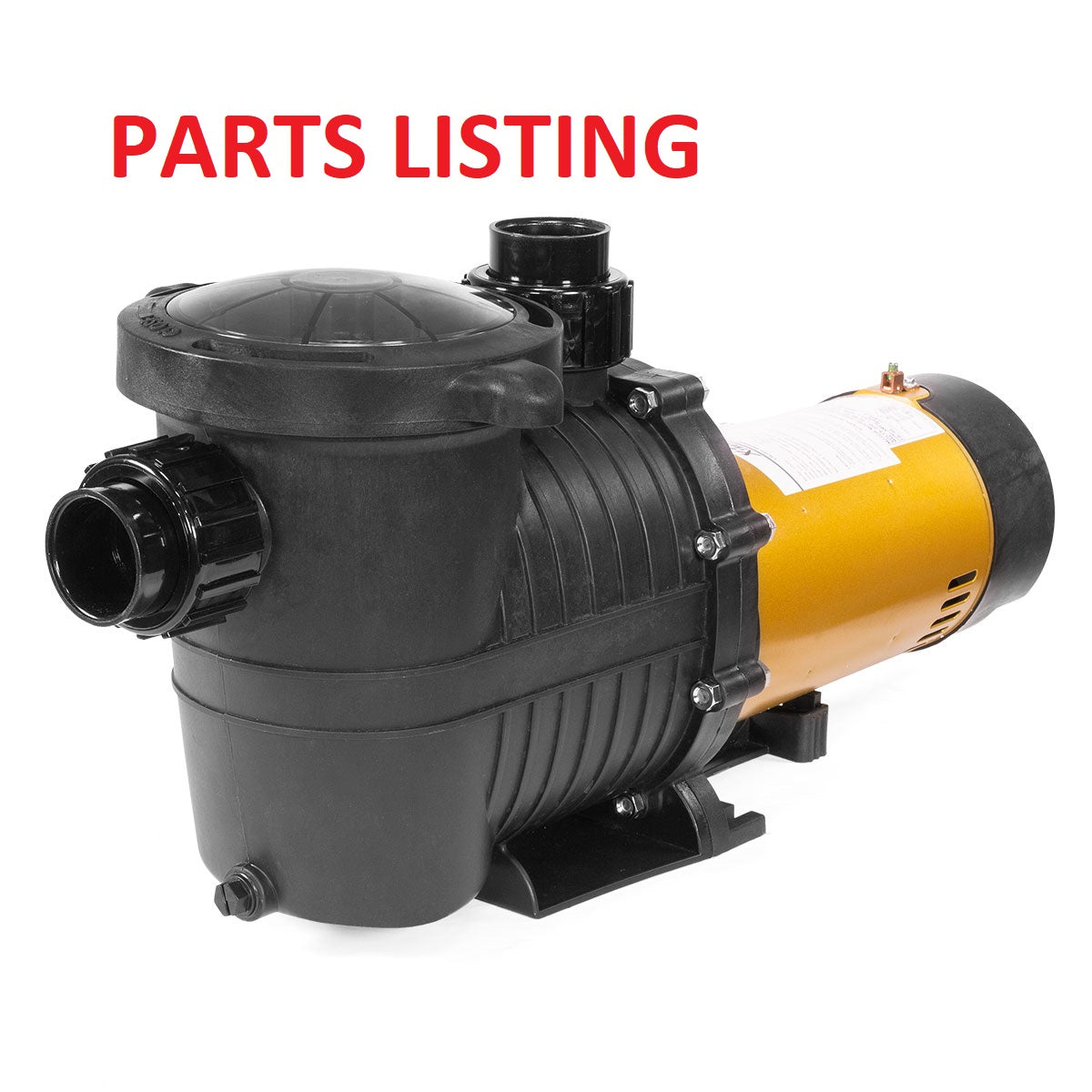 75034 PUMP POOL INGROUND 1.75HP TWO SPEED PARTS LISTING