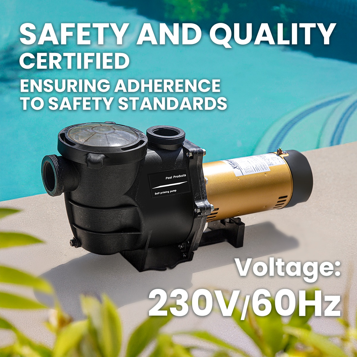 XtremepowerUS 2HP In Ground 2" Swimming Pool Pump SPA 5850 GPH Dual Speed Motor