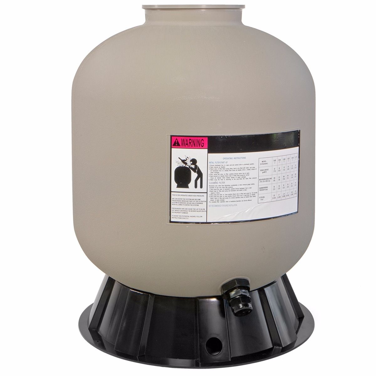 XtremepowerUS 19" Sand Filter System Inground Above Pool up to 24,000 Gallons