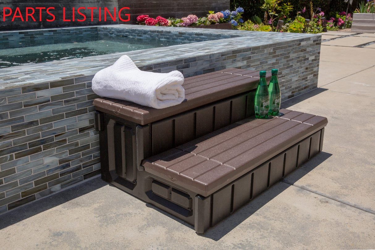 75166 (Brown) / 75167 (Grey) PARTS LISTING POOL STEP SPA W/ STORAGE