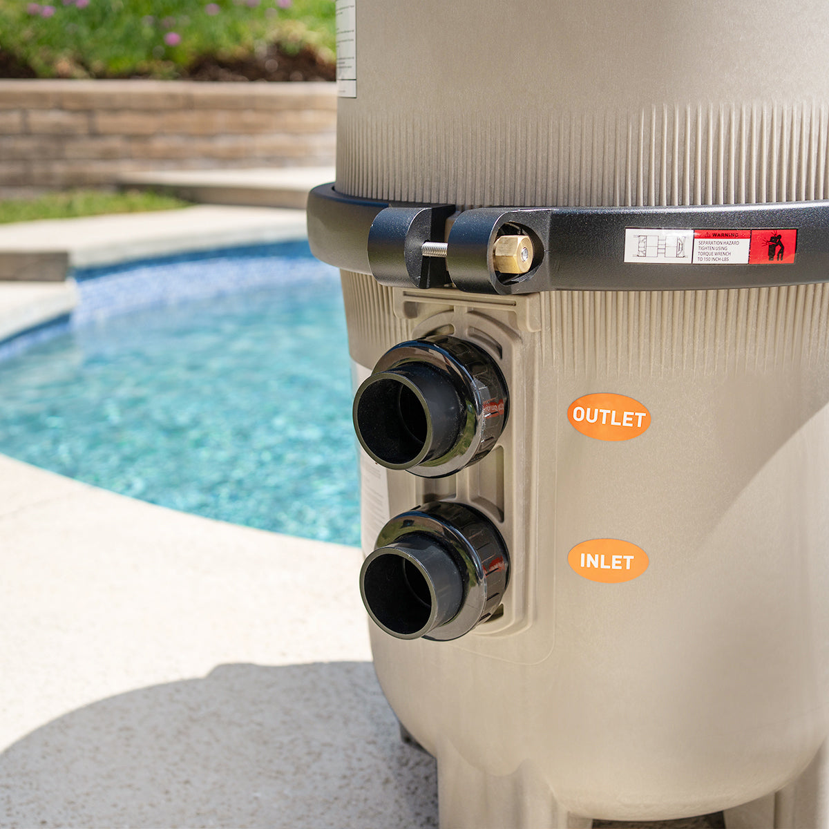 Maximum Clean Inground Swimming DE Pool Filter 60 sq. ft. 120 Gallons Per Minutes