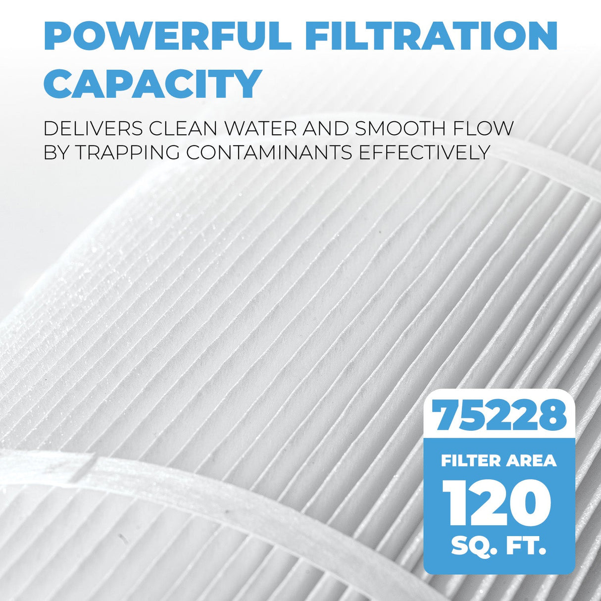 XtremepowerUS Pool Filter Replacement Cartridge 4x120 sq.ft OD: 23-1/4"x8-15/16"